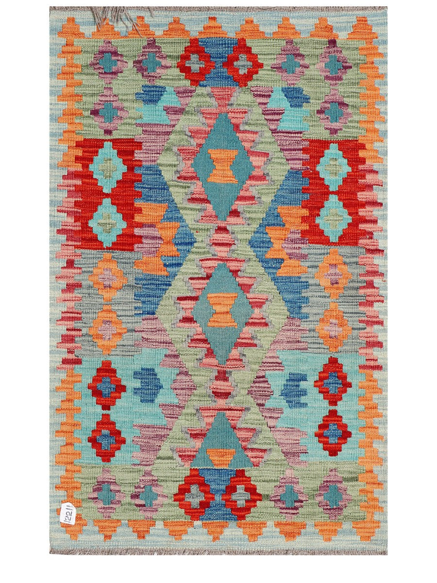 Maimana Afghanistan Kilim Rug - 123 x 79 cm - Handmade
