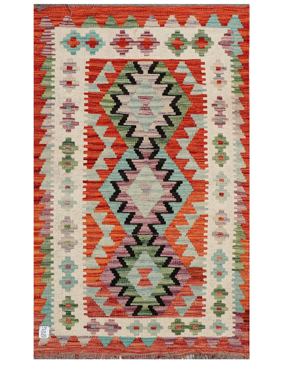 Maimana Afghanistan Kilim Rug - 130 x 82 cm - Handmade