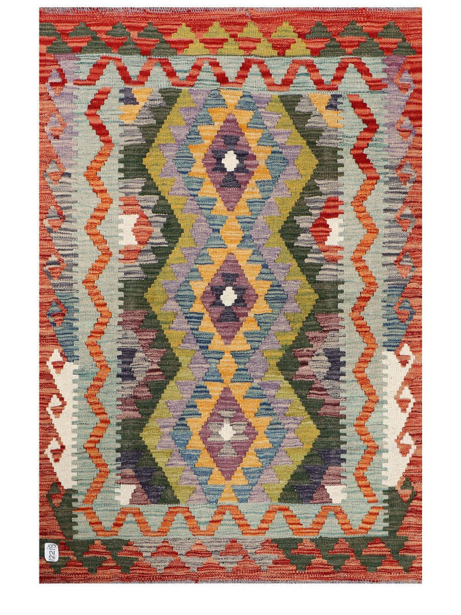 Maimana Afghanistan Kilim Rug - 149 x99 cm - Handmade