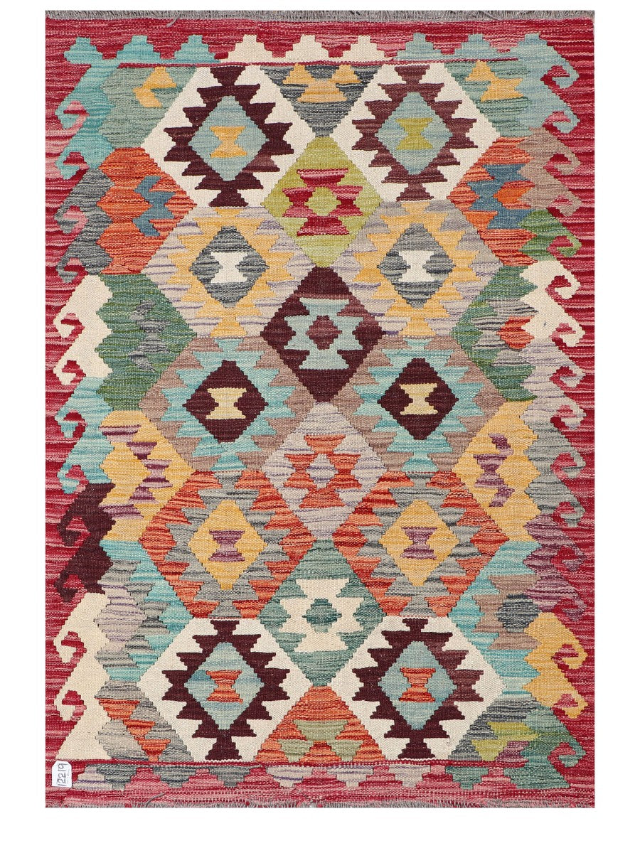 Maimana Afghanistan Kilim Rug - 151 x104 cm - Handmade