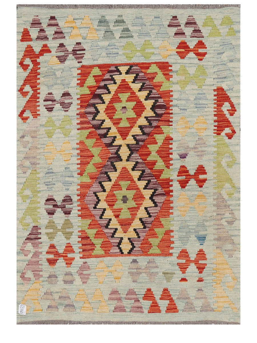 Maimana Afghanistan Kilim Rug - 145 x105 cm - Handmade