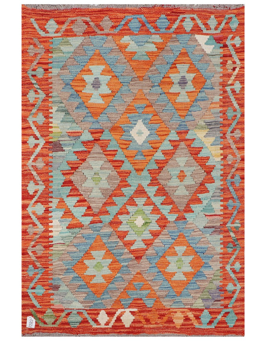 Maimana Afghanistan Kilim Rug - 143 x96 cm - Handmade