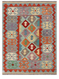 Maimana Afghanistan Kilim Rug - 197 x146 cm - Handmade