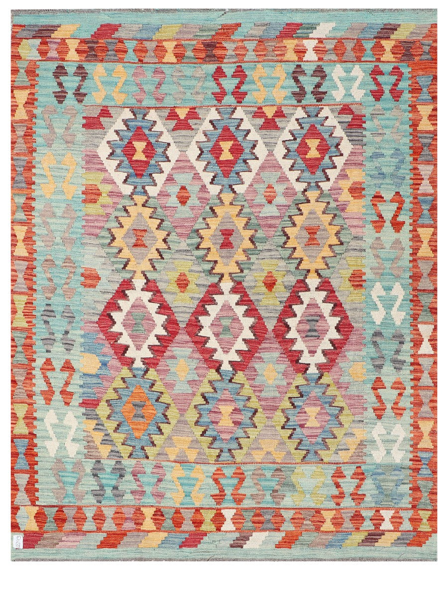 Maimana Afghanistan Kilim Rug - 196 x156 cm - Handmade