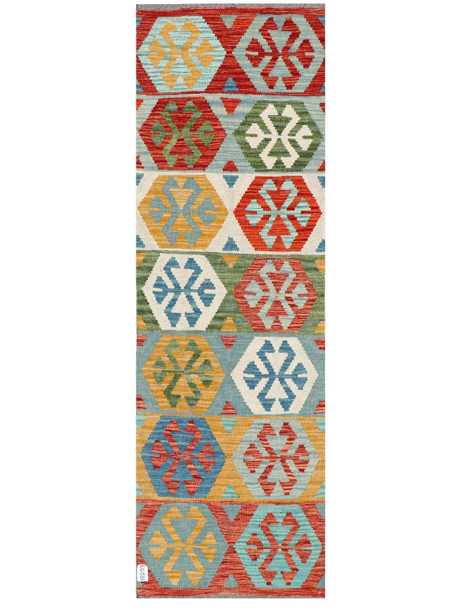 Maimana Afghanistan Kilim Rug - 187 x61 cm - Handmade