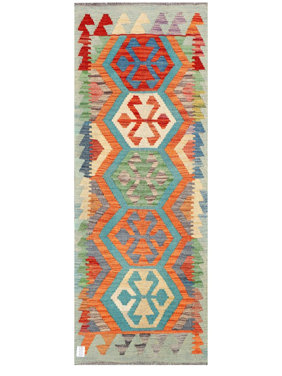 Maimana Afghanistan Kilim Rug - 166 x63 cm - Handmade