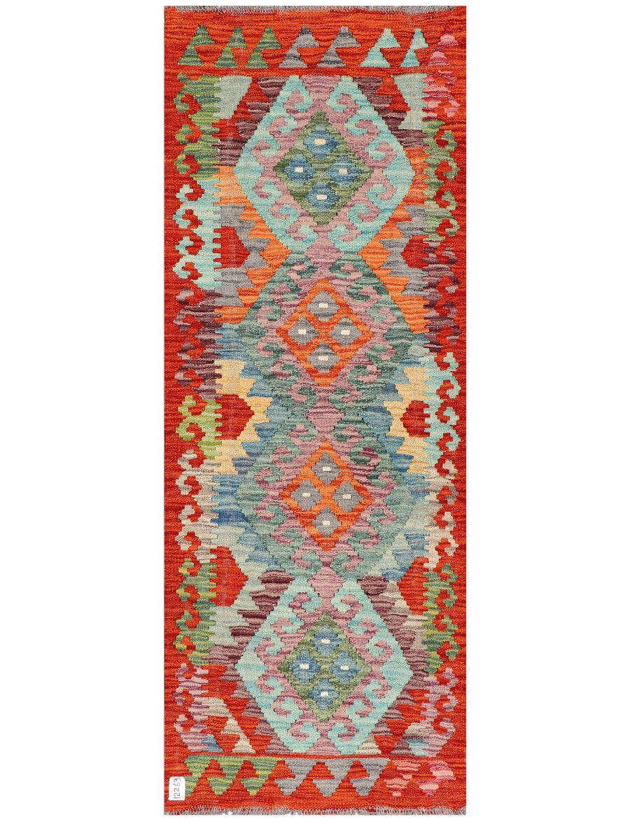Maimana Afghanistan Kilim Rug - 169 x65 cm - Handmade