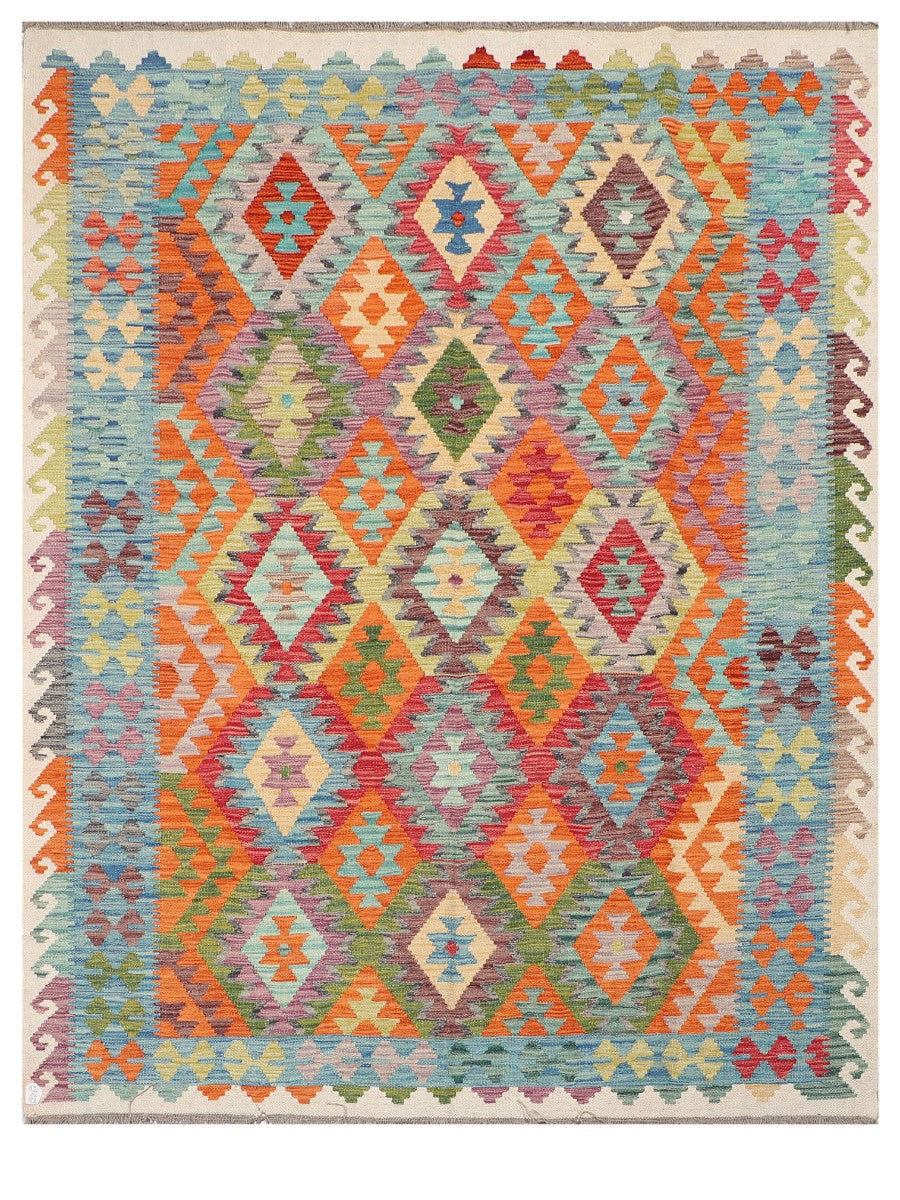 Maimana Afghanistan Kilim Rug - 237 x188 cm - Handmade