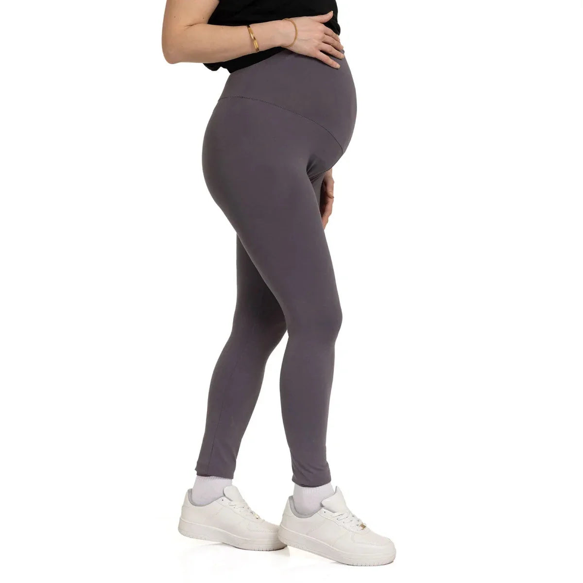 Baby Mom Mom Maternity Leggings - Anthracite