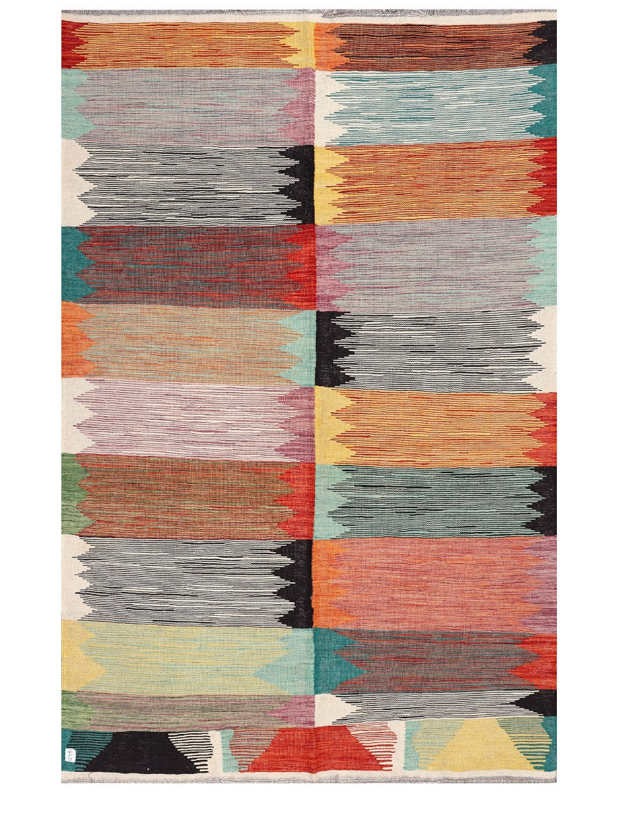 Maimana Afghanistan Kilim Rug - 251 x164 cm - Handmade