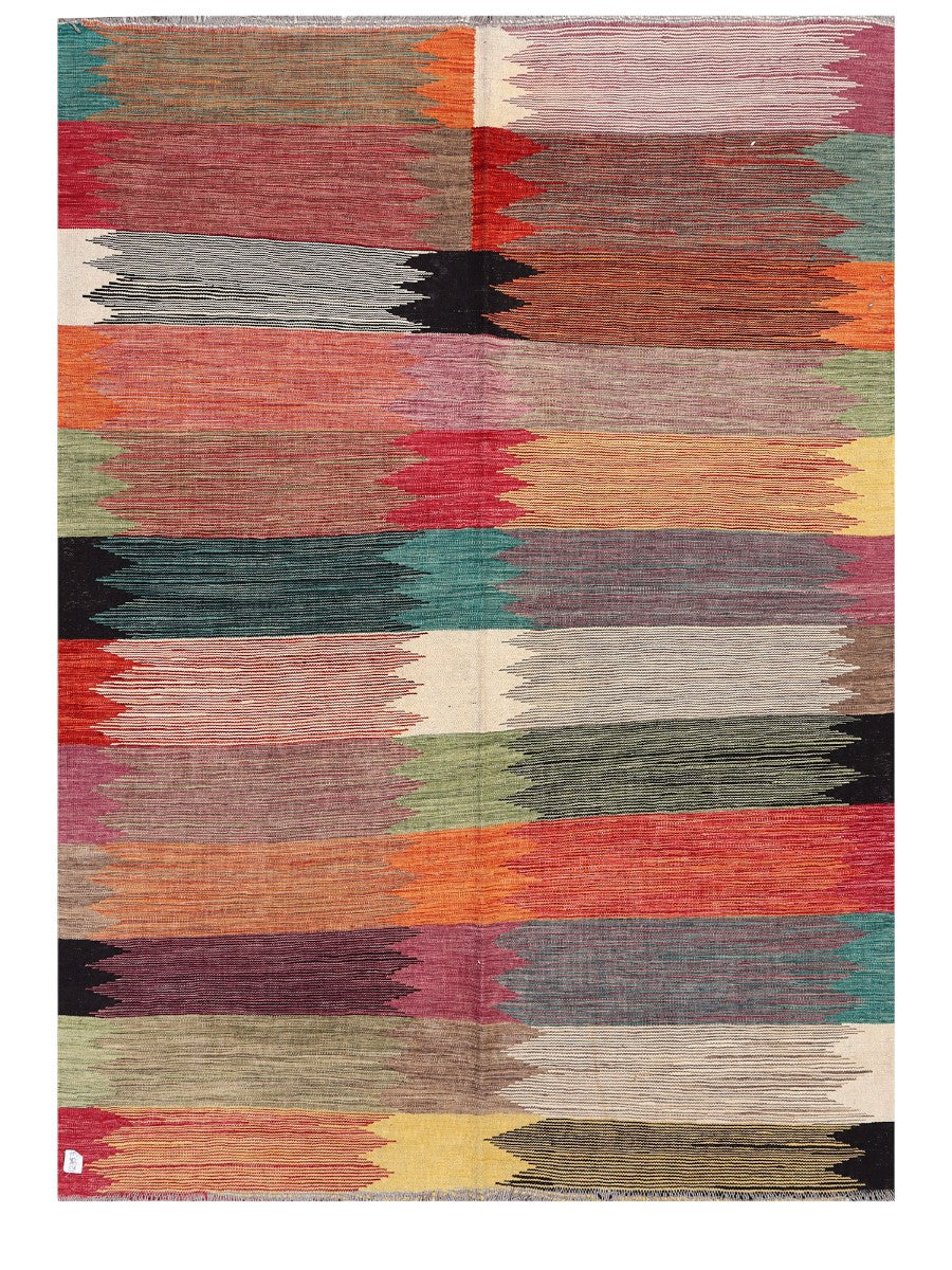 Maimana Afghanistan Kilim Rug - 240 x173 cm - Handmade