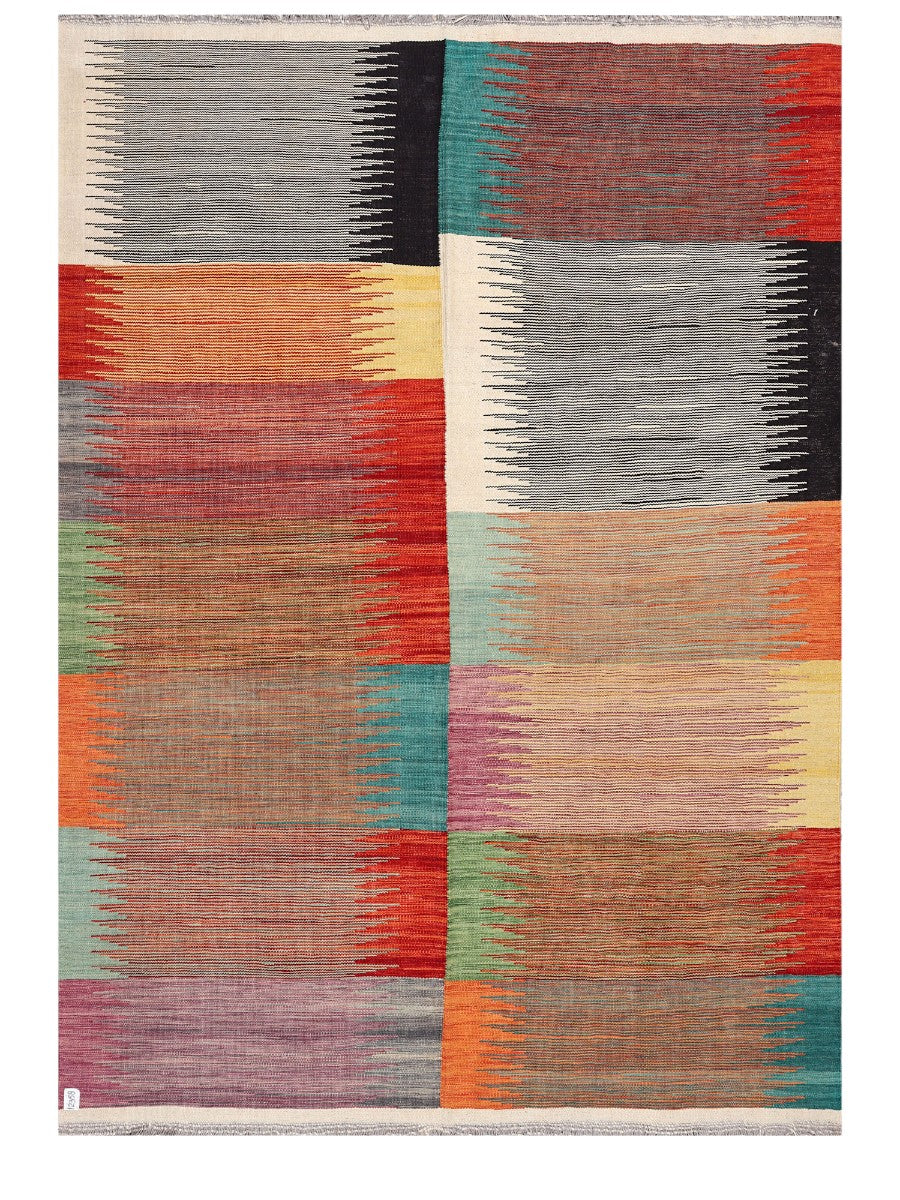 Maimana Afghanistan Kilim Rug - 241 x172 cm - Handmade