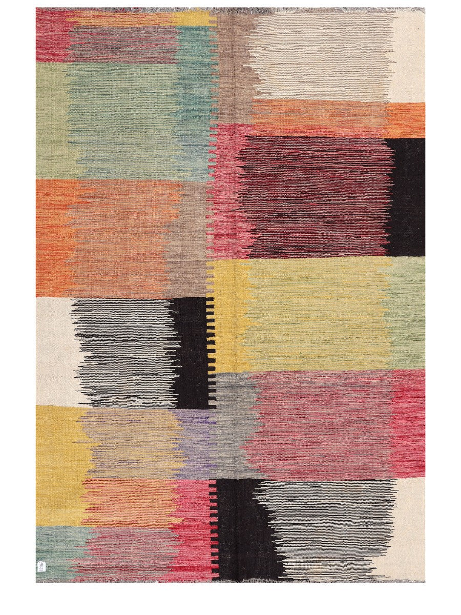 Maimana Afghanistan Kilim Rug - 243 x168 cm - Handmade