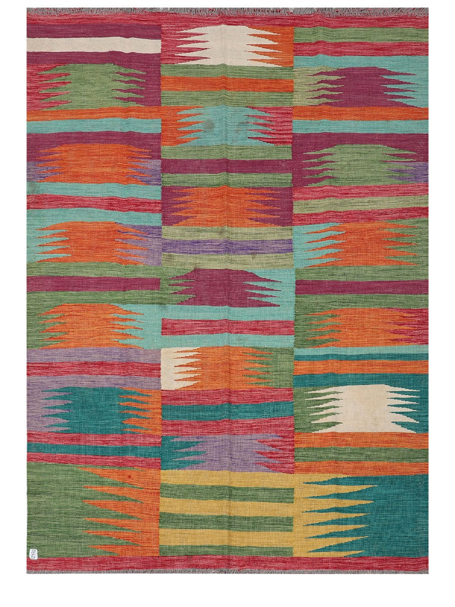 Maimana Afghanistan Kilim Rug - 245 x174 cm - Handmade