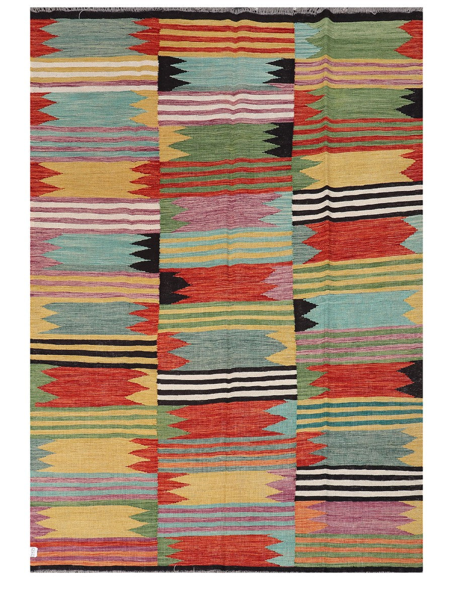 Maimana Afghanistan Kilim Rug - 247 x172 cm - Handmade