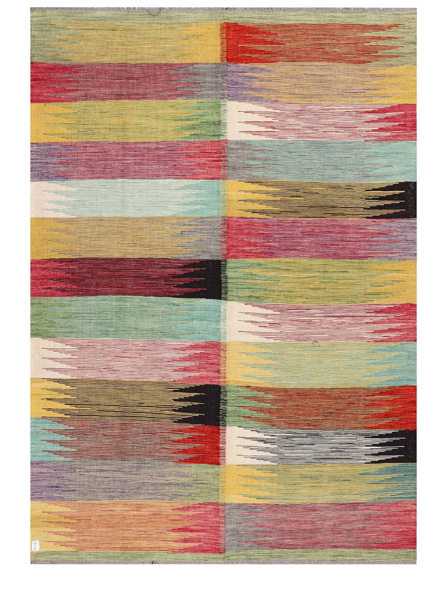 Maimana Afghanistan Kilim Rug - 248 x175 cm - Handmade