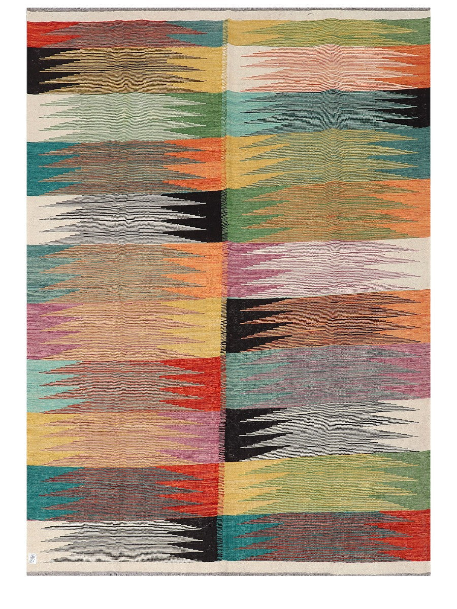 Maimana Afghanistan Kilim Rug - 245 x174 cm - Handmade