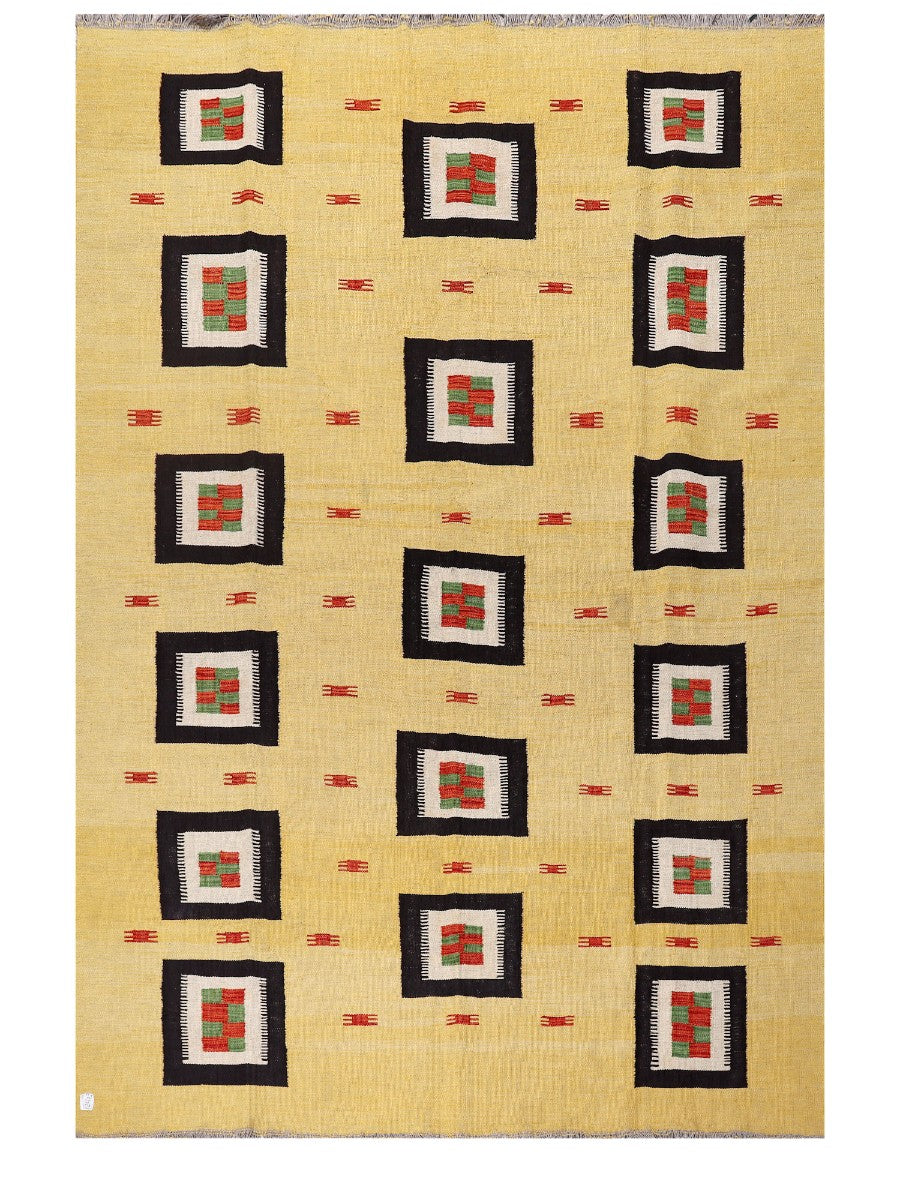 Maimana Afghanistan Kilim Rug - 291 x194 cm - Handmade