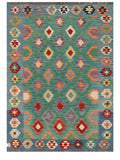 Maimana Afghanistan Kilim Rug - 205 x146 cm - Handmade