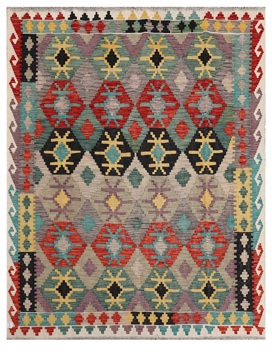 Maimana Afghanistan Kilim Rug - 231 x180 cm - Handmade