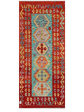 Maimana Afghanistan Kilim Rug - 195 x86 cm - Handmade