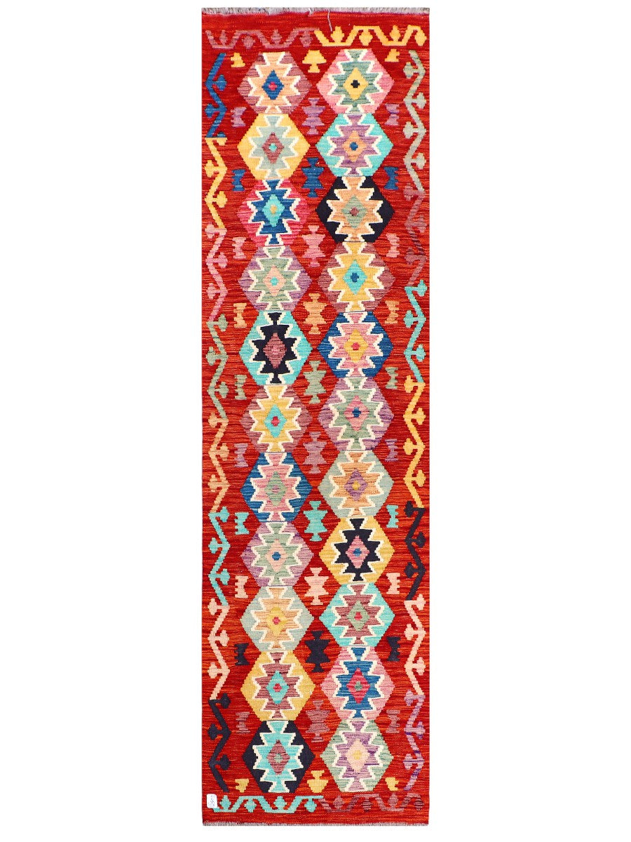 Maimana Afghanistan Kilim Runner - 285 x 81 cm - Handmade
