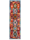Maimana Afghanistan Kilim Runner - 288 x 84 cm - Handmade