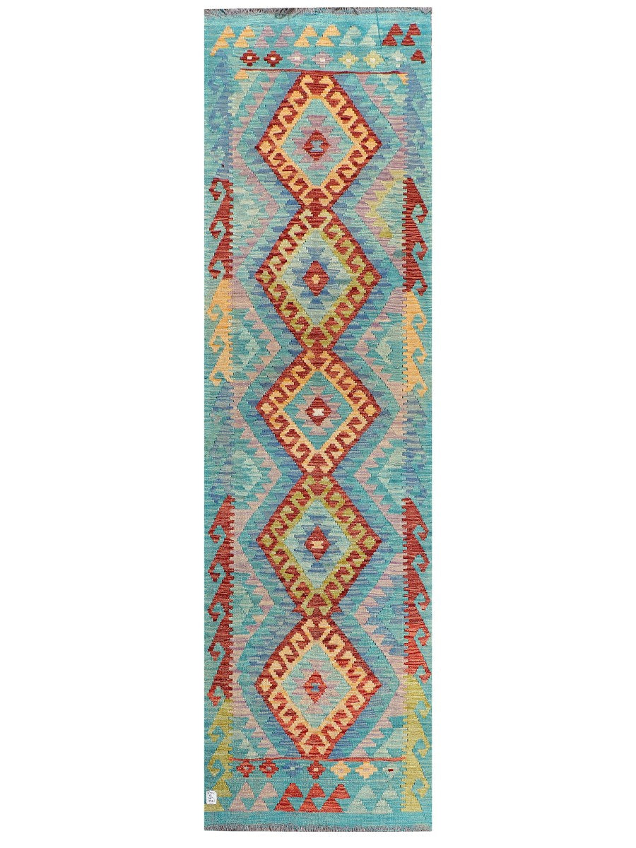 Maimana Afghanistan Kilim Runner - 288 x 81 cm - Handmade