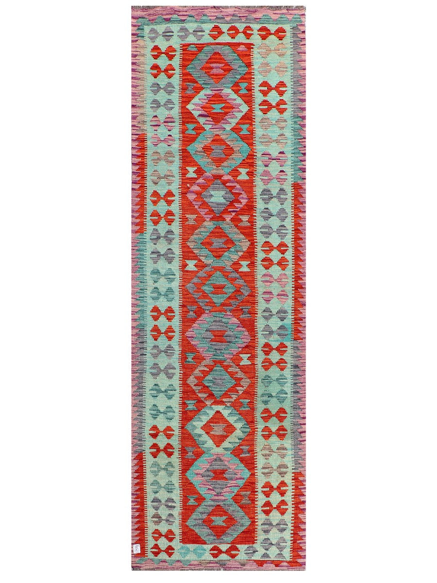 Maimana Afghanistan Kilim Runner - 289 x 91 cm - Handmade