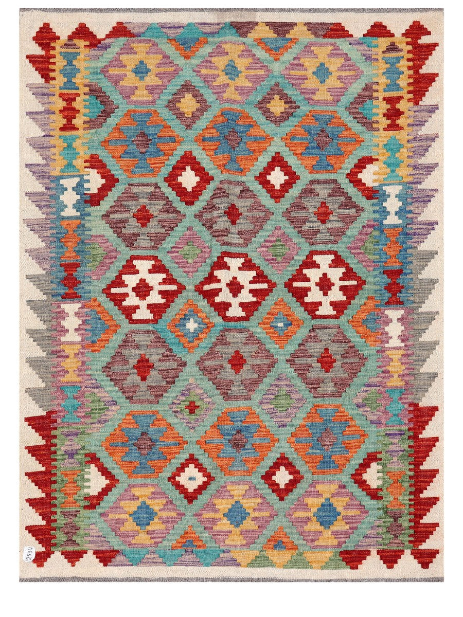 Maimana Afghanistan Kilim Rug - 173 x128 cm - Handmade