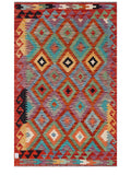 Maimana Afghanistan Kilim Rug - 155 x100 cm - Handmade