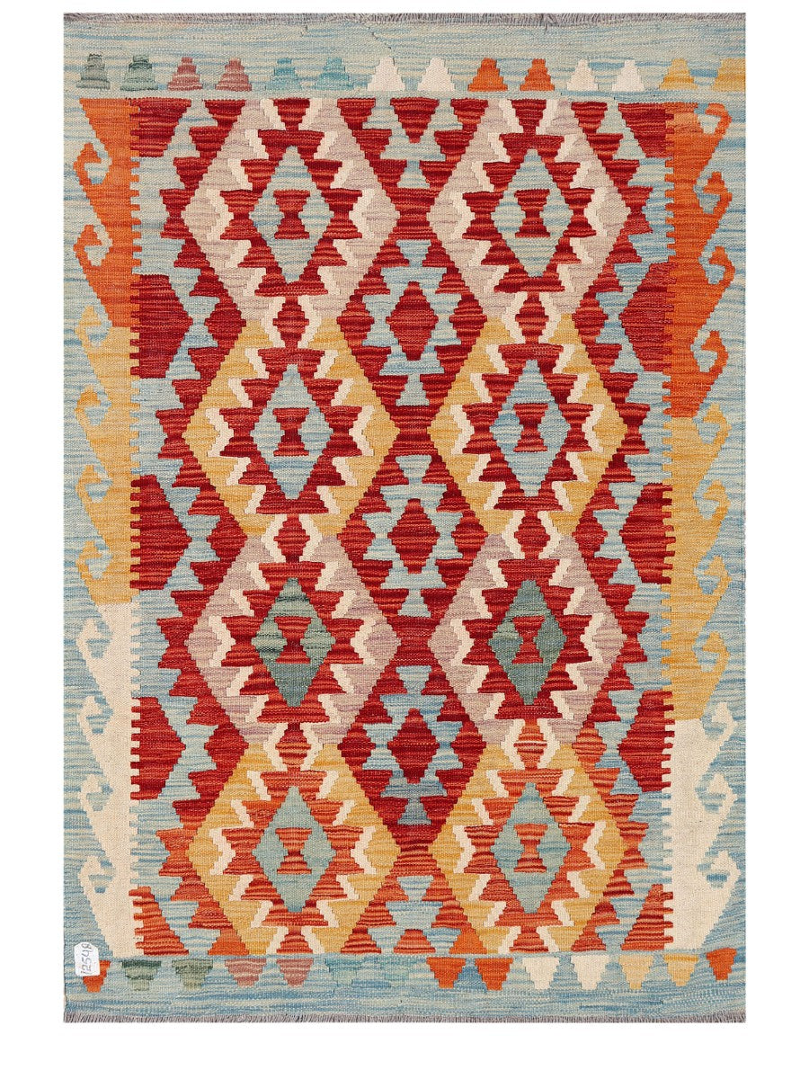 Maimana Afghanistan Kilim Rug - 143 x100 cm - Handmade