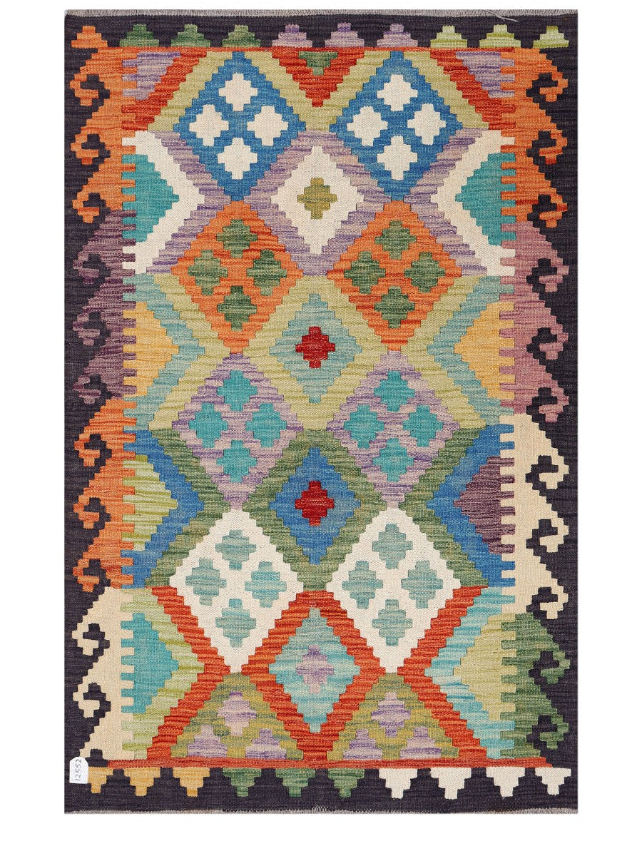 Maimana Afghanistan Kilim Rug - 149 x99 cm - Handmade