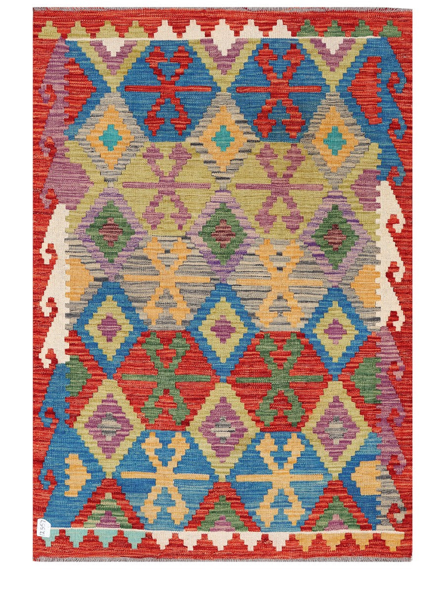 Maimana Afghanistan Kilim Rug - 147 x104 cm - Handmade