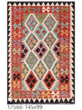 Maimana Afghanistan Kilim Rug - 145 x99 cm - Handmade