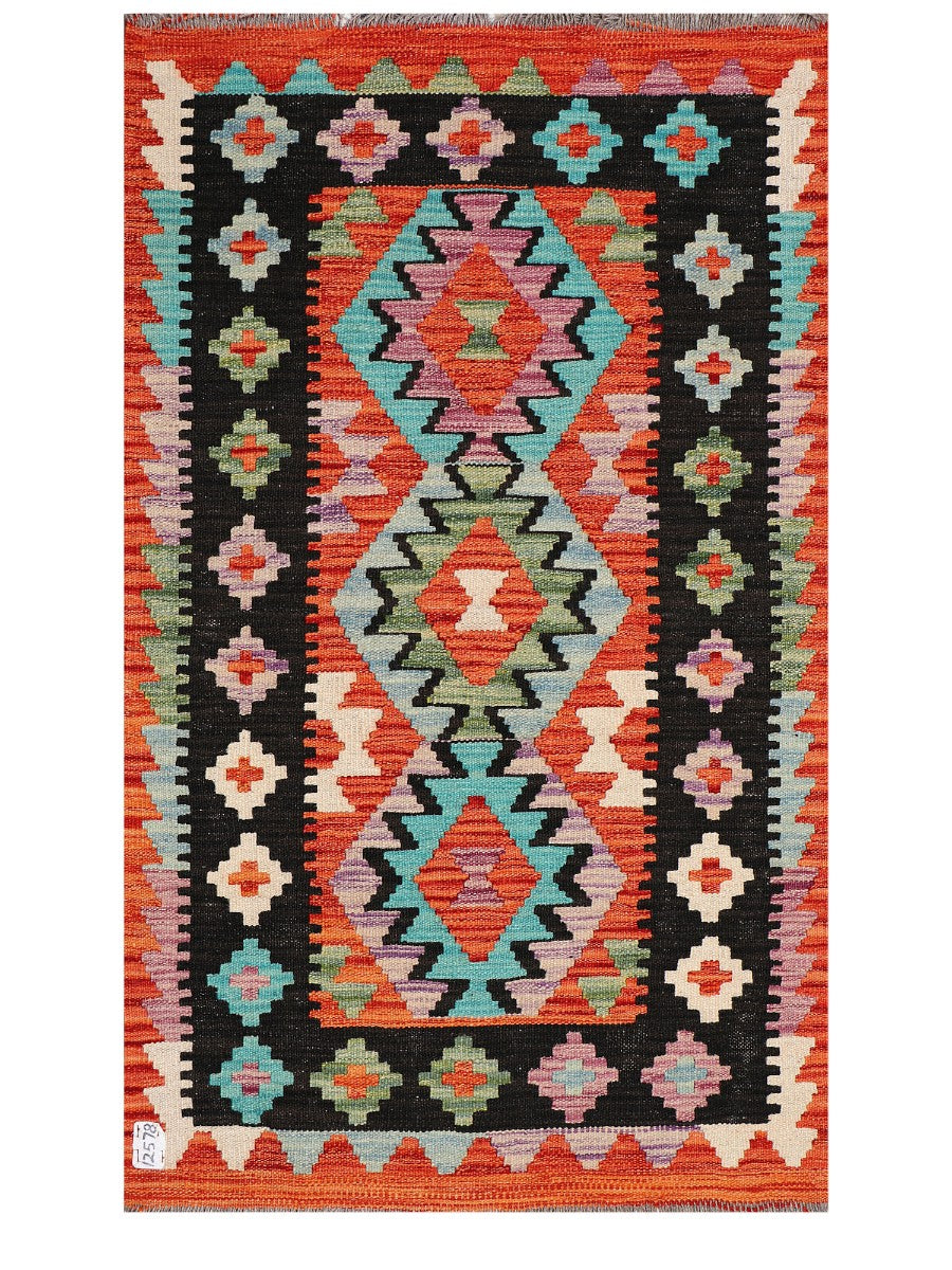 Maimana Afghanistan Kilim Rug - 131 x 80 cm - Handmade