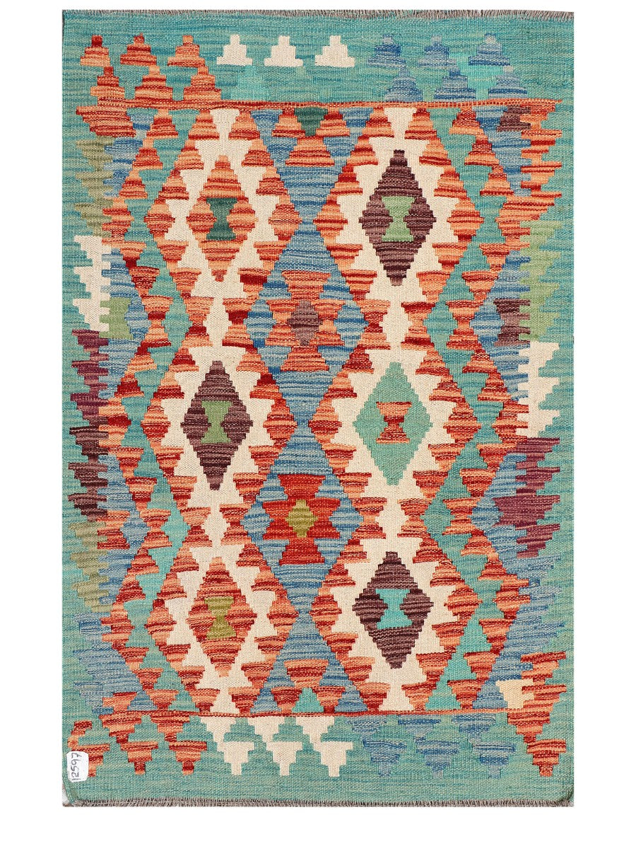 Maimana Afghanistan Kilim Rug - 121 x 81 cm - Handmade