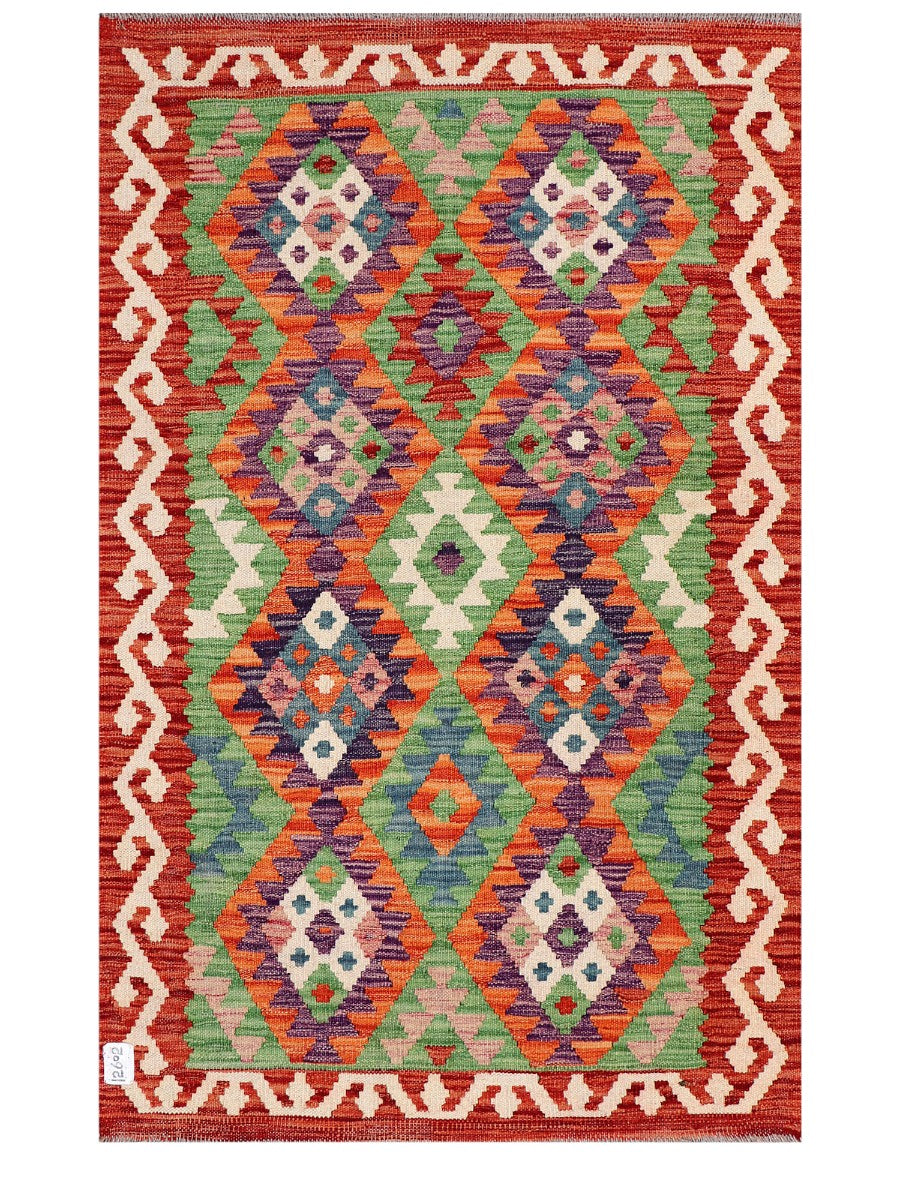 Maimana Afghanistan Kilim Rug - 130 x 84 cm - Handmade