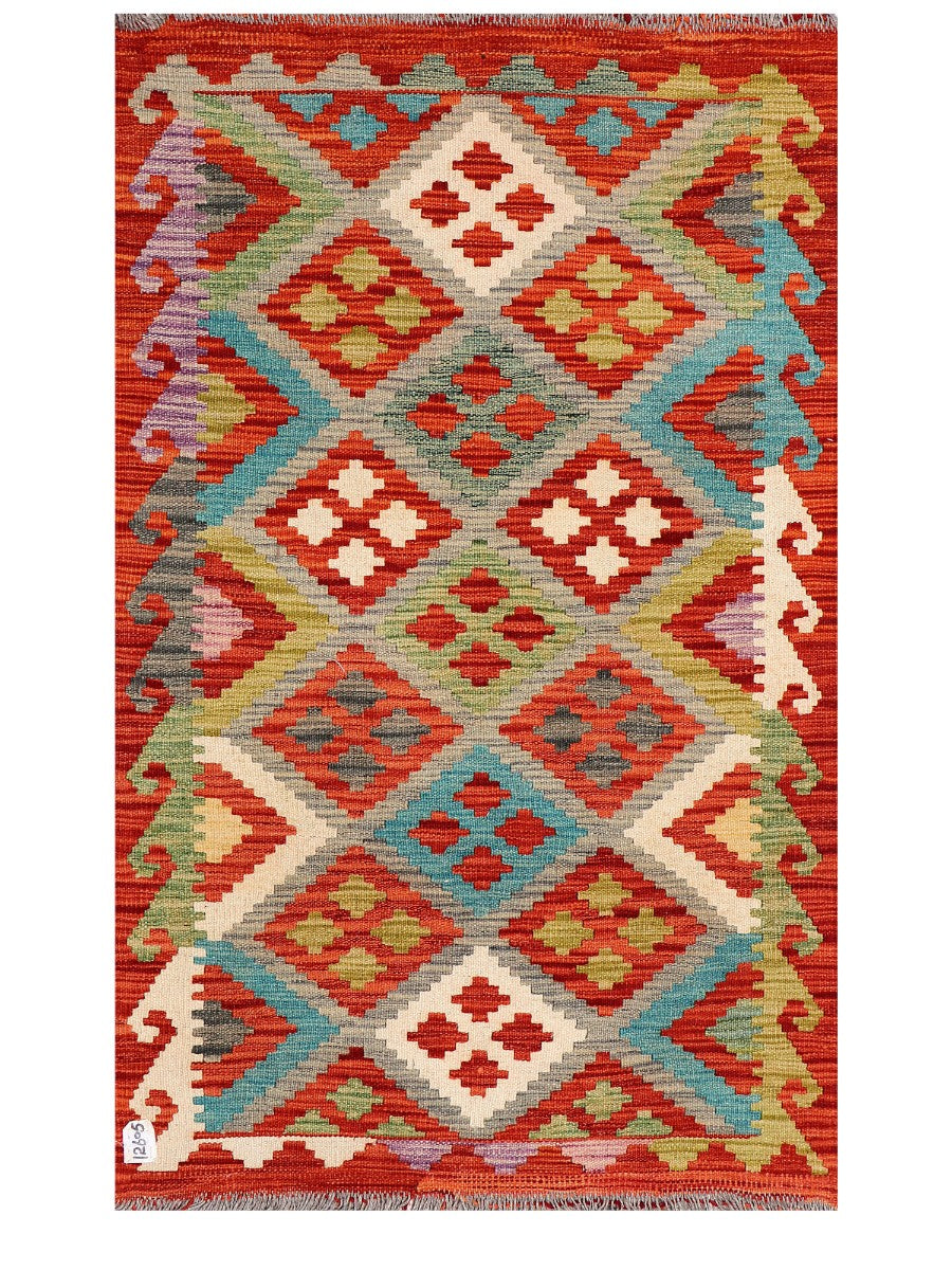 Maimana Afghanistan Kilim Rug - 134 x 84 cm - Handmade