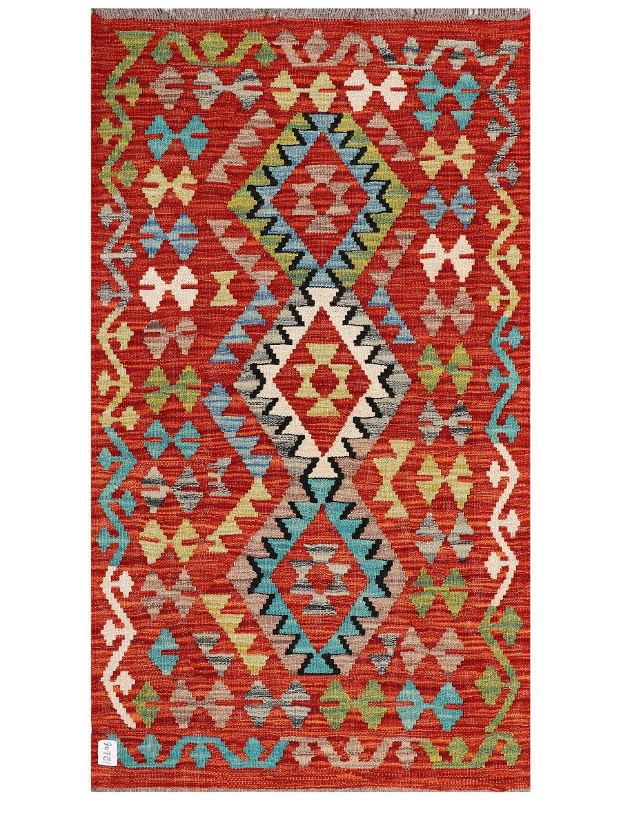 Maimana Afghanistan Kilim Rug - 143 x 83 cm - Handmade
