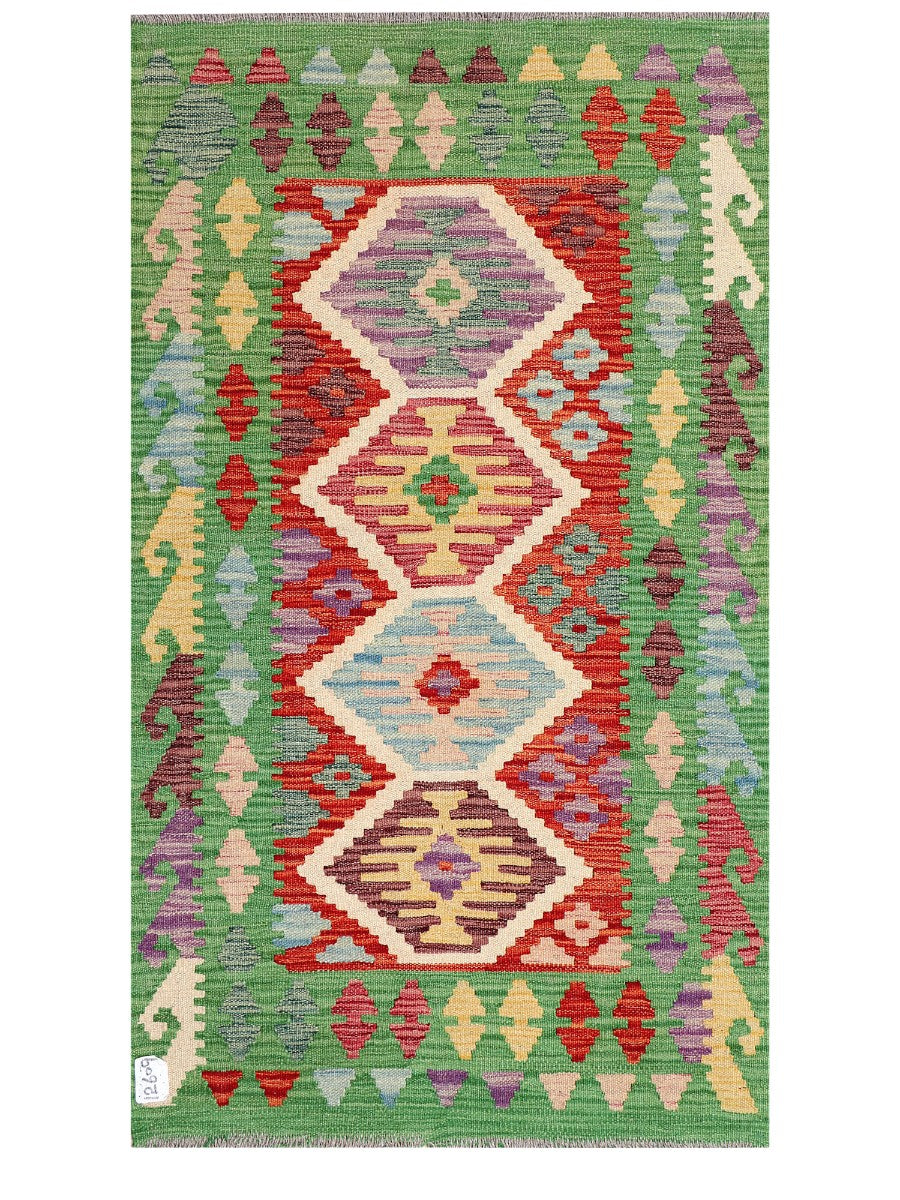 Maimana Afghanistan Kilim Rug - 123 x 72 cm - Handmade