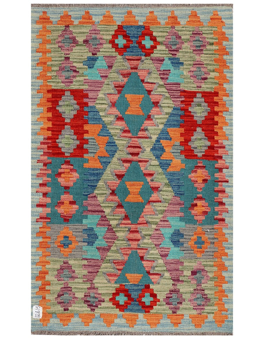 Maimana Afghanistan Kilim Rug - 123 x 78 cm - Handmade