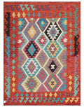 Maimana Afghanistan Kilim Rug - 194 x147 cm - Handmade
