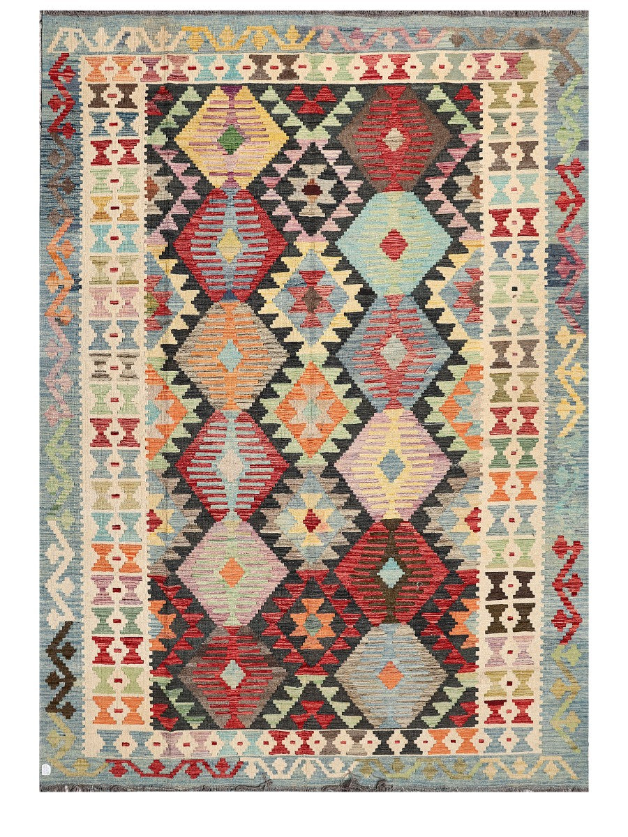 Maimana Afghanistan Kilim Rug - 311 x222 cm - Handmade