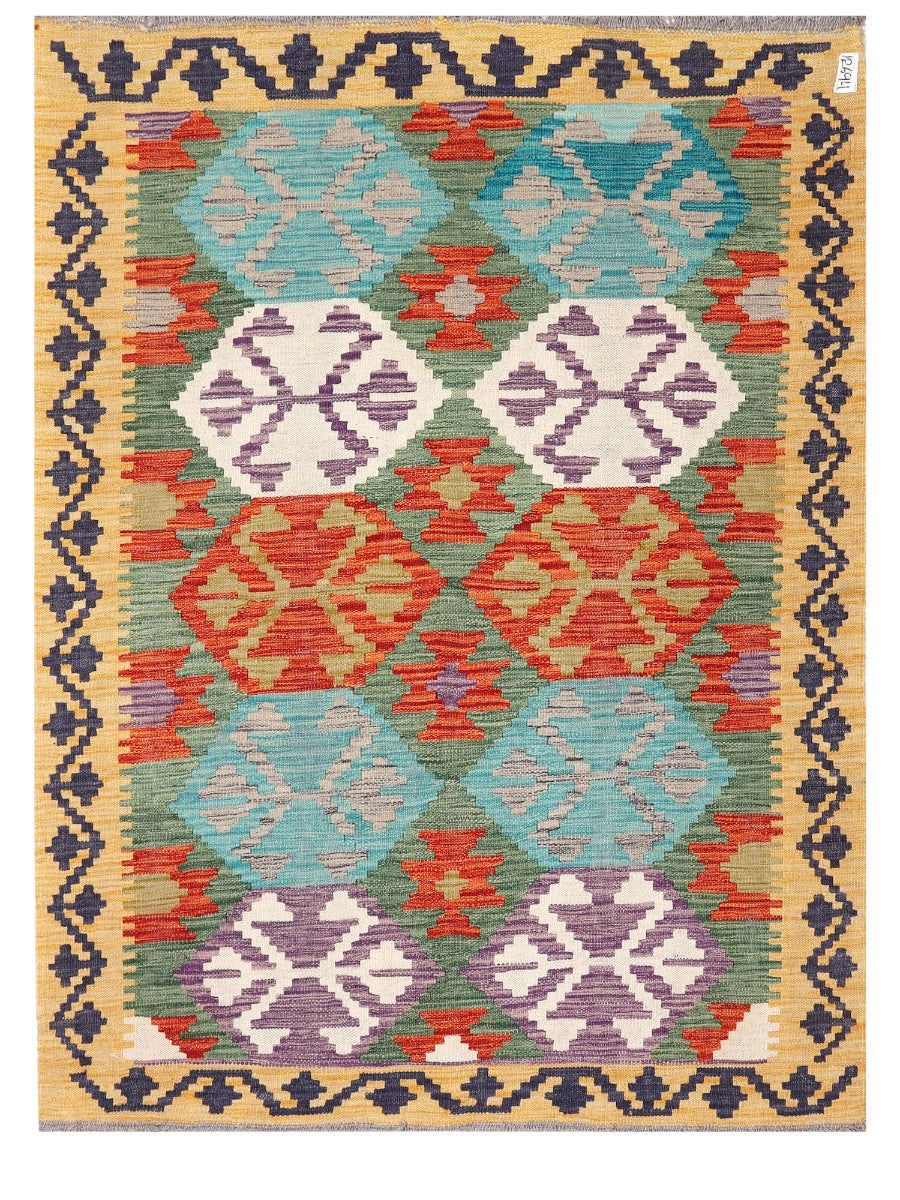 Maimana Afghanistan Kilim Rug - 165 x123 cm - Handmade
