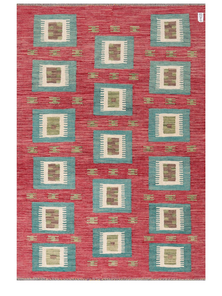 Maimana Afghanistan Kilim Rug - 182 x124 cm - Handmade