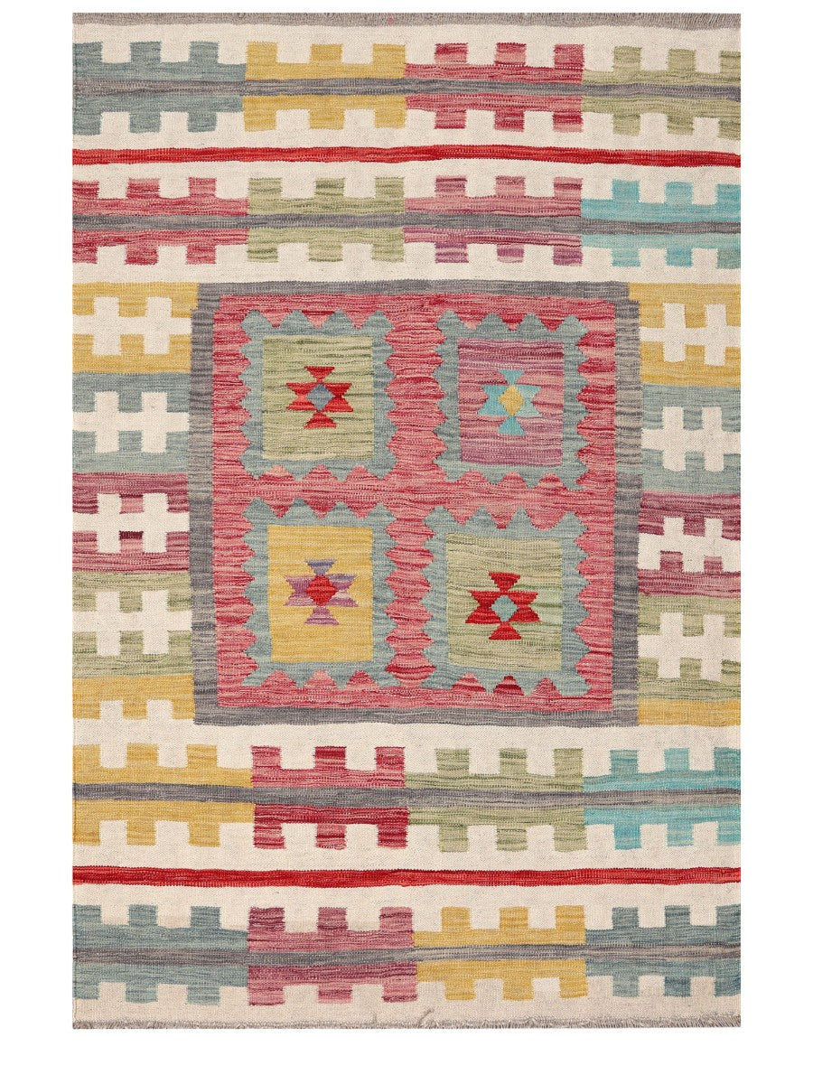 Maimana Afghanistan Kilim Rug - 175 x115 cm - Handmade