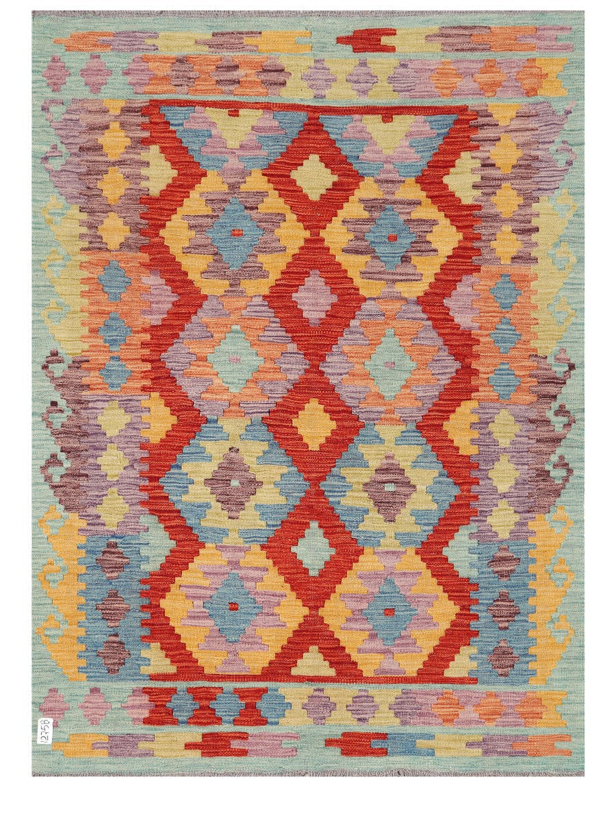 Maimana Afghanistan Kilim Rug - 173 x125 cm - Handmade