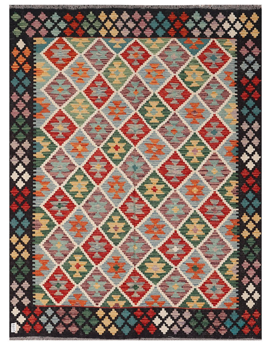 Maimana Afghanistan Kilim Rug - 230 x173 cm - Handmade
