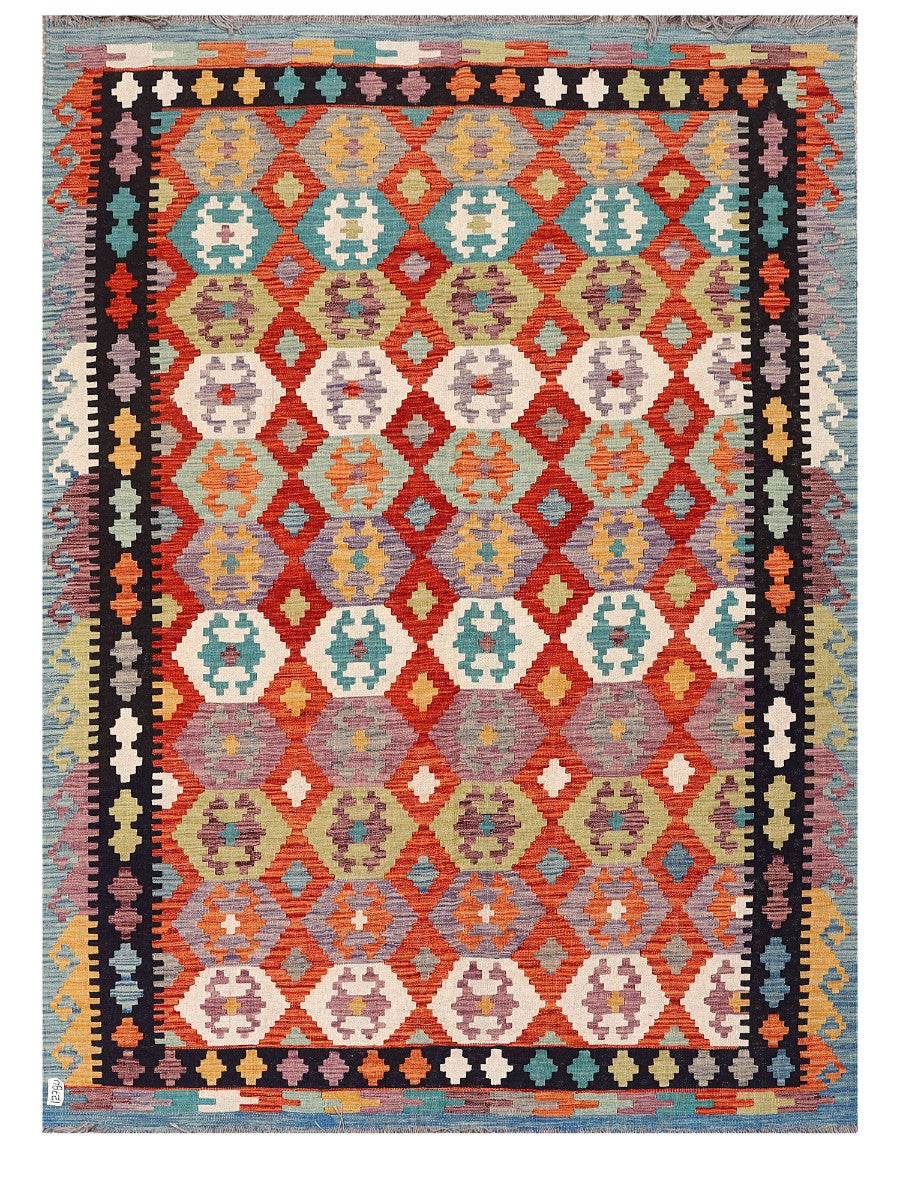 Maimana Afghanistan Kilim Rug - 248 x180 cm - Handmade